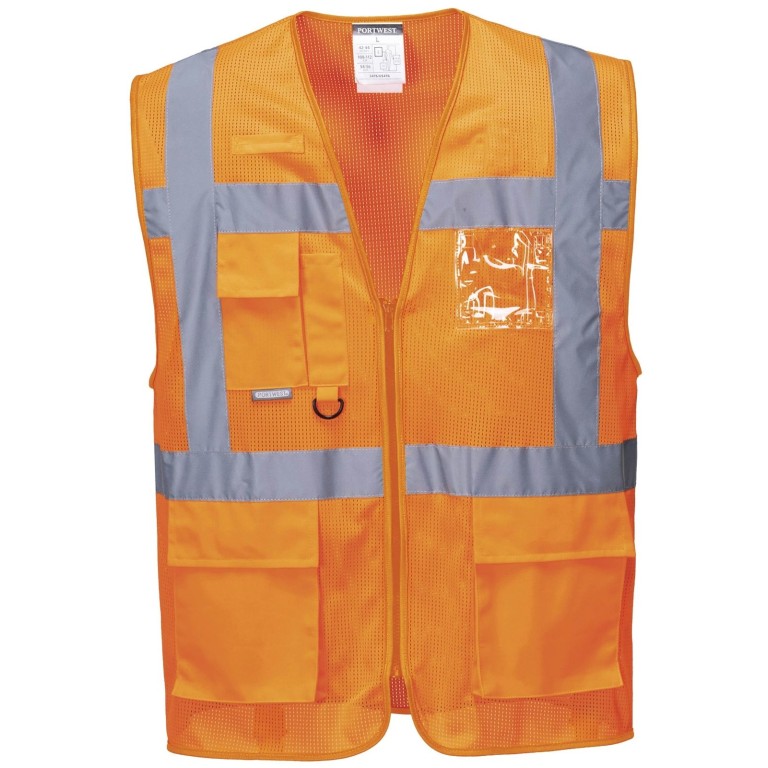 Portwest Athens Hi-Vis Mesh Executive Vest