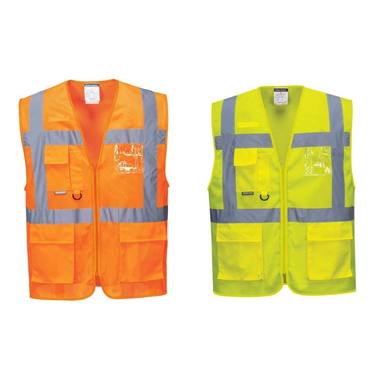 Portwest Athens Hi-Vis Mesh Executive Vest