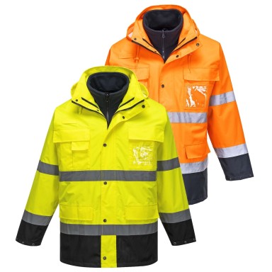 Portwst Hi-Viz Lite 3 in 1 Jacket