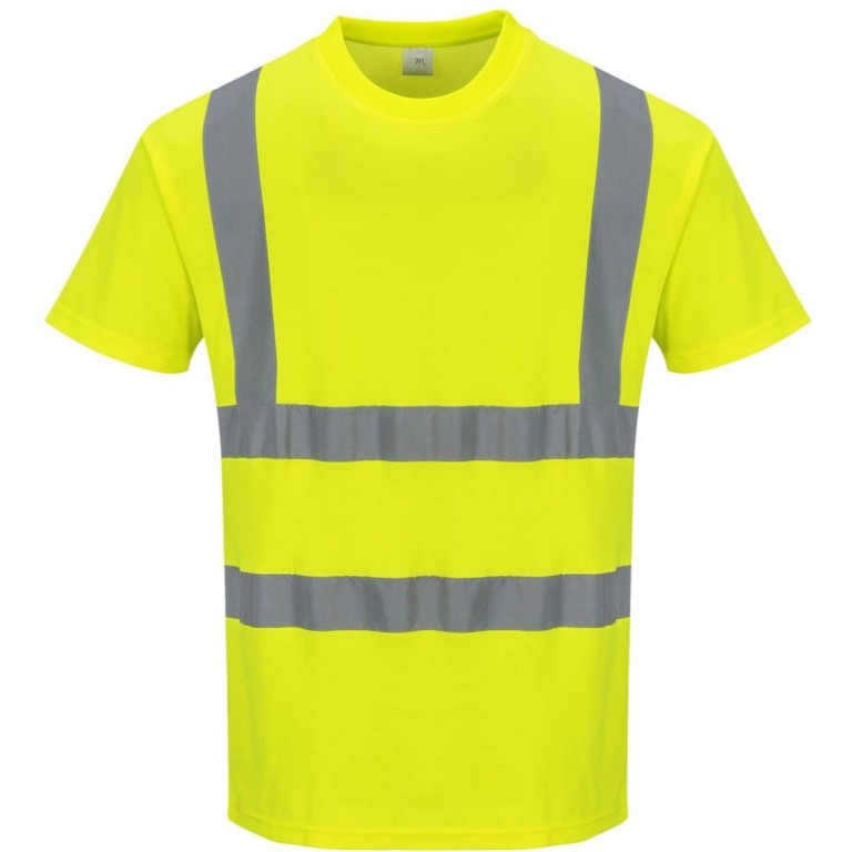 Portwest H-Viz Cotton Comfort Short Sleeved T-Shirt