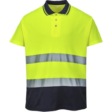 Portwest H-Viz Two-Tone Cotton Comfort Polo