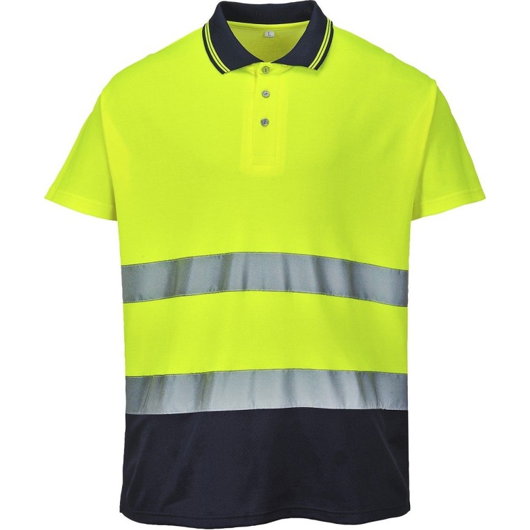 Portwest H-Viz Two-Tone Cotton Comfort Polo