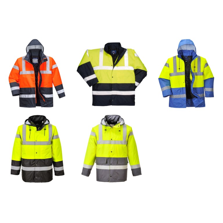 Portwest Hi Viz Contrast Traffic Jacket