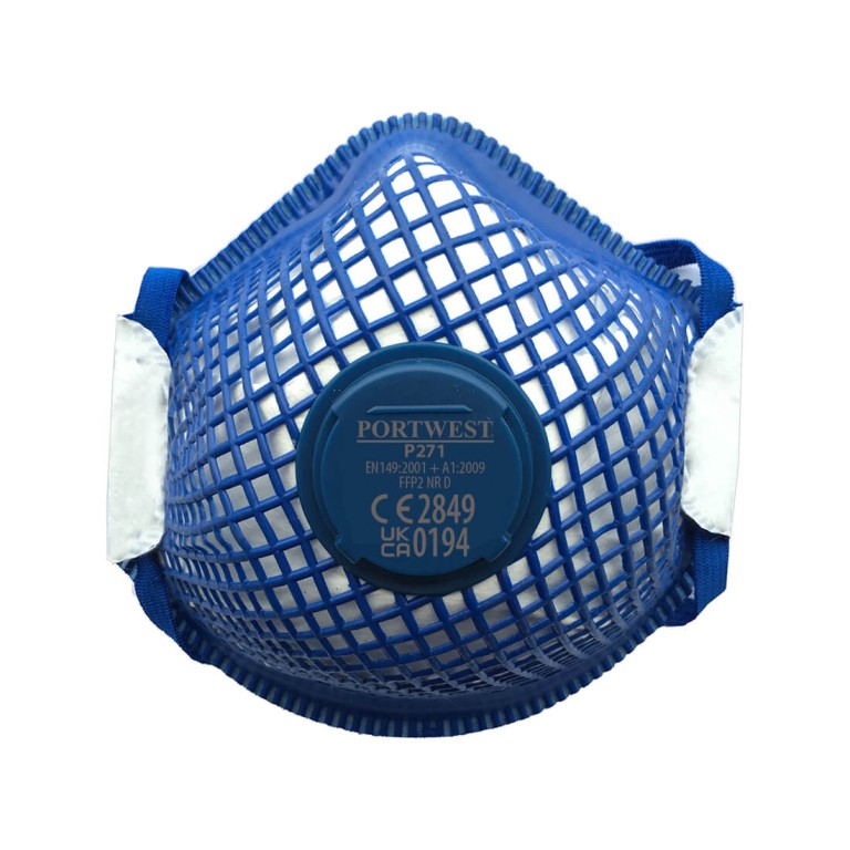 Portwest ERGONET FFP2 Valved Dolomite Respirator x 10