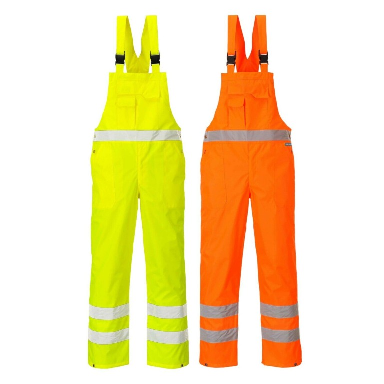 Portwest Hi-Viz Bib and Brace - Unlined