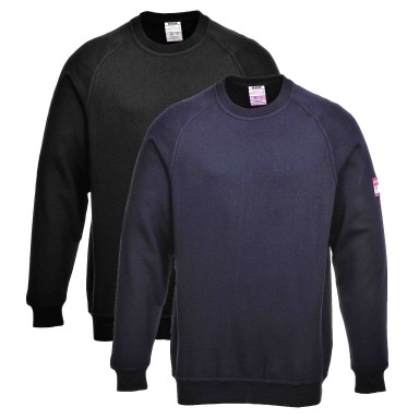 Portwest Flame Resistant Anti-Static Long Sleeve Sweatshirt