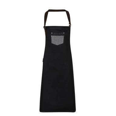 Premier Division Waxed Look Bin Apron With Faux Leather