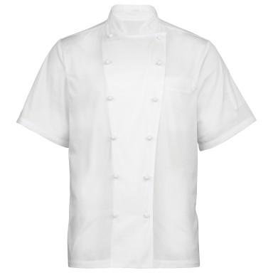 Premier Studded Front Short Sleeve Chef's Jacket