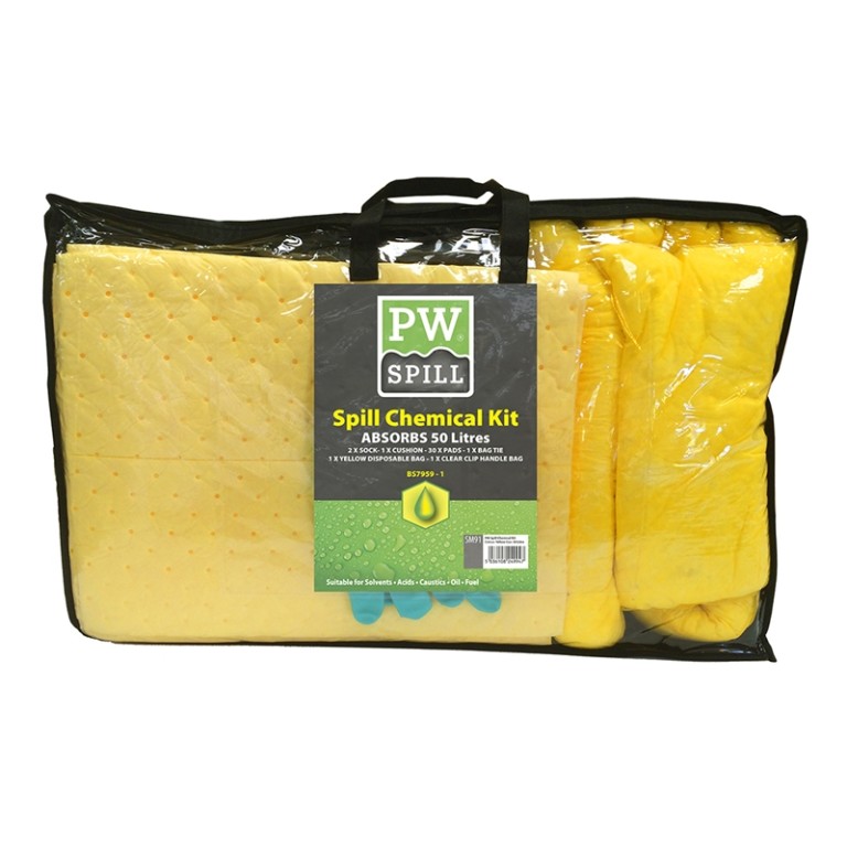 Portwest Spill Chemical Kit 50L (pk of 3)